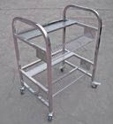 Przenośne dwuwarstwowe wózki podajnika JUKI 304 Cztery metalowe elastyczne kółka ze stali nierdzewnej